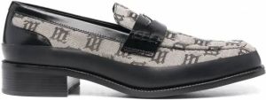 MISBHV Loafers met monogramprint Grijs