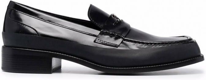 MISBHV Loafers met vierkante neus Zwart