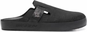 MISBHV Slippers met monogram Zwart