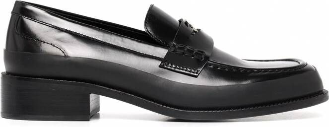 MISBHV The Brutalist leren loafers Zwart