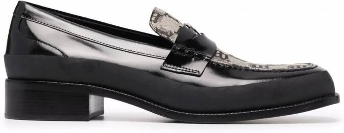 MISBHV The Brutalist loafers met jacquard Zwart