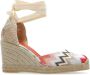 Missoni 100mm espadrilles met sleehak Wit - Thumbnail 1