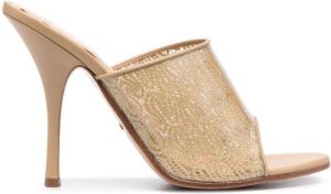 Missoni PVC muiltjes met gehaakte vlakken Goud