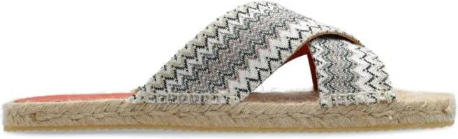 Missoni Espadrilles met chevronprint Wit