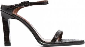 Missoni Sandalen met krokodillenleer-reliëf Bruin