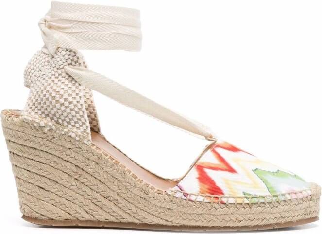 Missoni Espadrilles met zigzagprint Beige