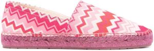 Missoni Espadrilles met zigzagprint Roze