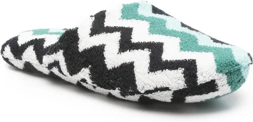 Missoni Home Slippers met zigzag-patroon Groen - Foto 3