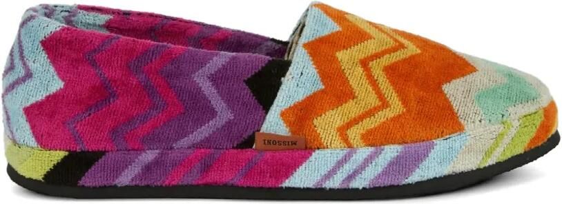 Missoni Home Slippers met zigzag-patroon Oranje