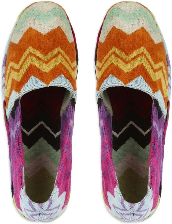 Missoni Home Slippers met zigzag-patroon Oranje - Foto 2