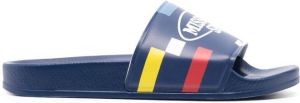 Missoni Slippers met logoprint Blauw