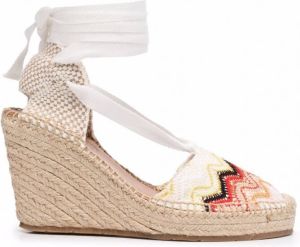 Missoni Sandalen met sleehak Wit