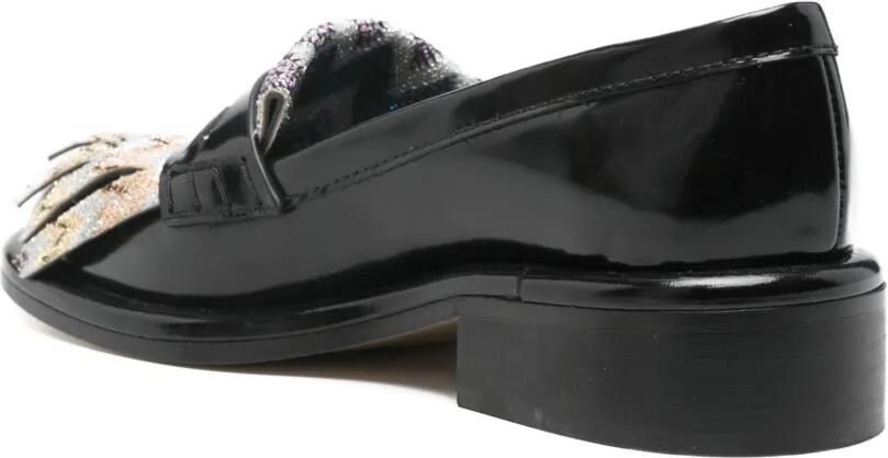 Missoni 40 mm loafers met zigzag-patroon Zwart - Foto 3