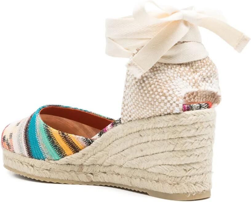 Missoni 65 mm gebreide espadrilles Beige - Foto 2