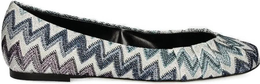 Missoni Ballerina's met zigzag-patroon Beige