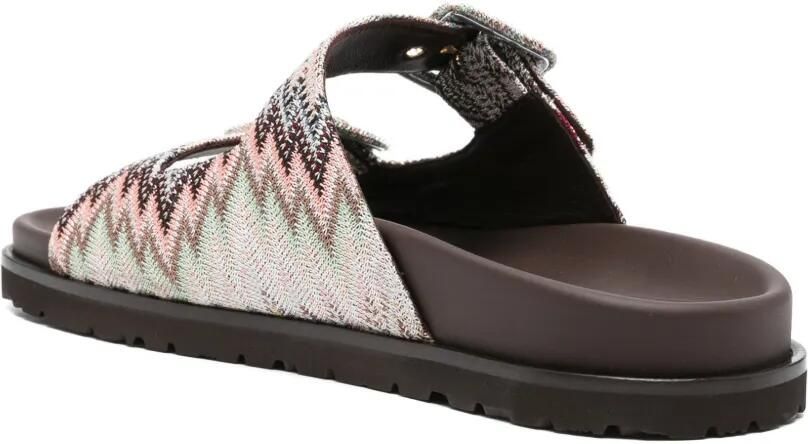 Missoni Clea sandalen met zigzag-patroon en gespsluiting Roze - Foto 2