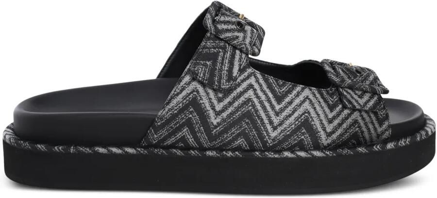 Missoni Clea sandalen met zigzag-patroon Zwart