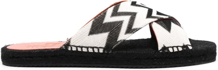 Missoni Espadrilles met gekruiste bandjes Zwart