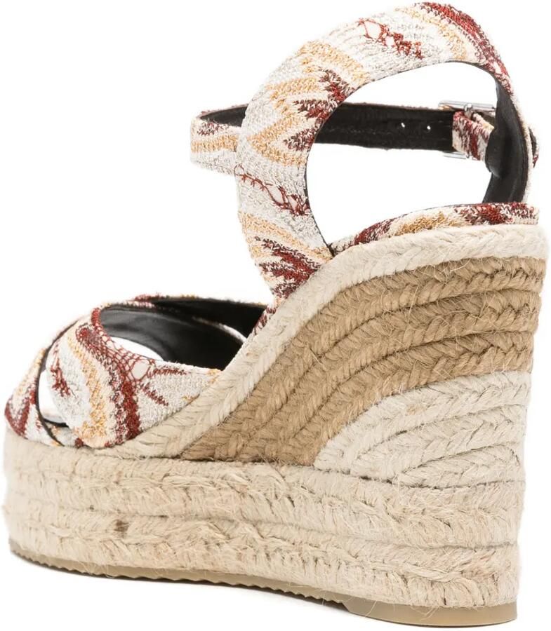 Missoni Espadrilles met geweven plateauzool Beige - Foto 2