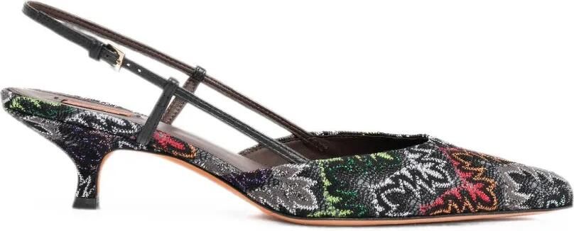 Missoni Fiona slingback pumps Zwart