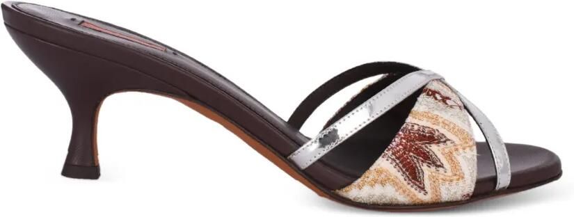 Missoni Kate sandalen met bandjes en raschel-reliëf Beige