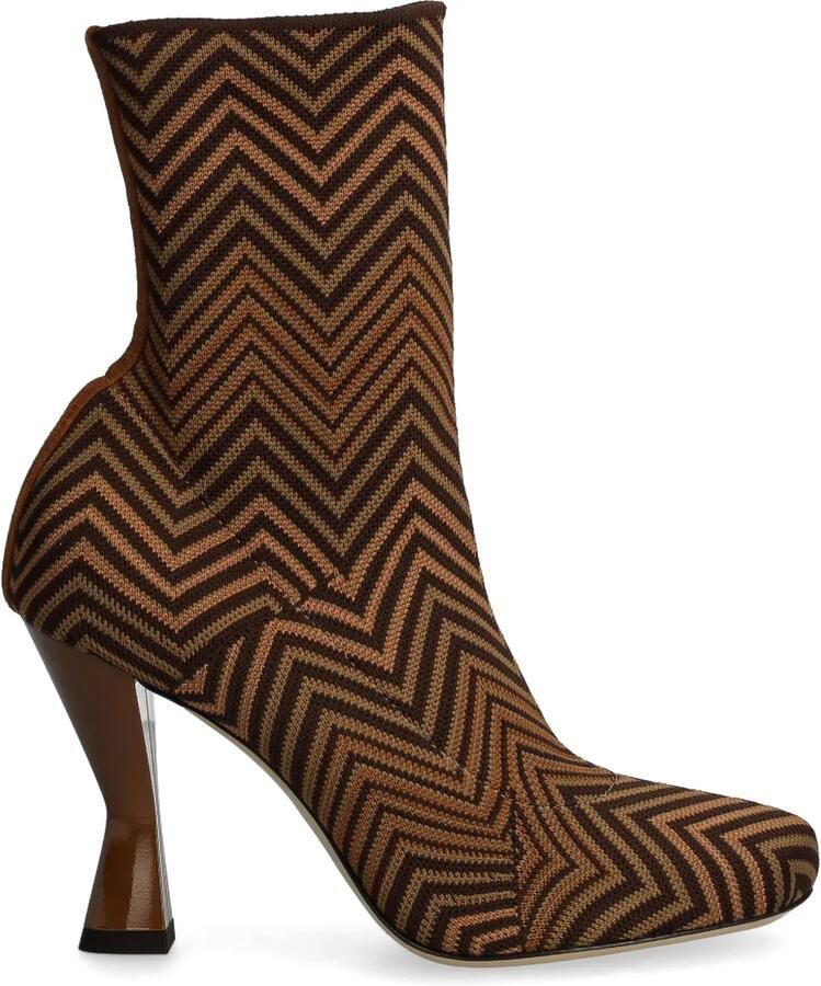 Missoni Laarzen met zigzag-patroon Bruin