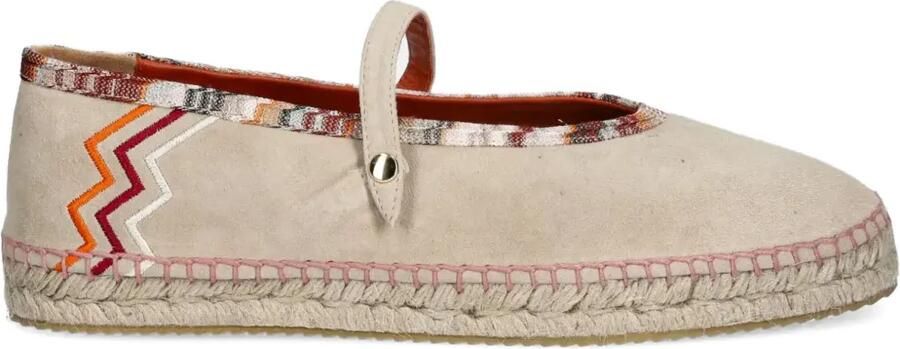 Missoni Leren espadrilles Beige