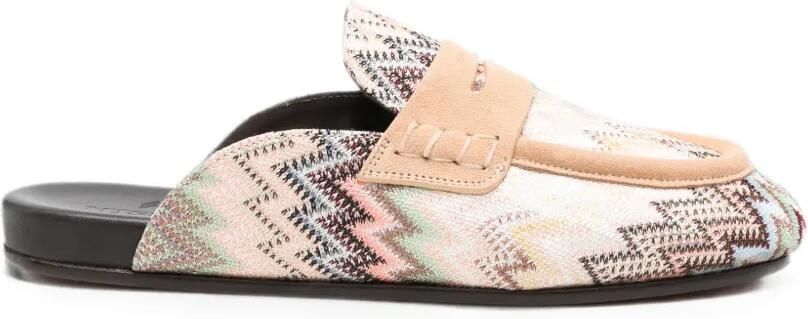 Missoni Loafers met zigzagpatroon Beige