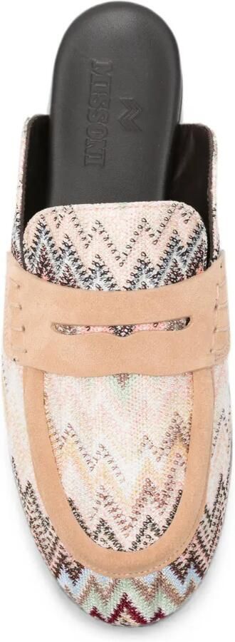 Missoni Loafers met zigzagpatroon Beige - Foto 4
