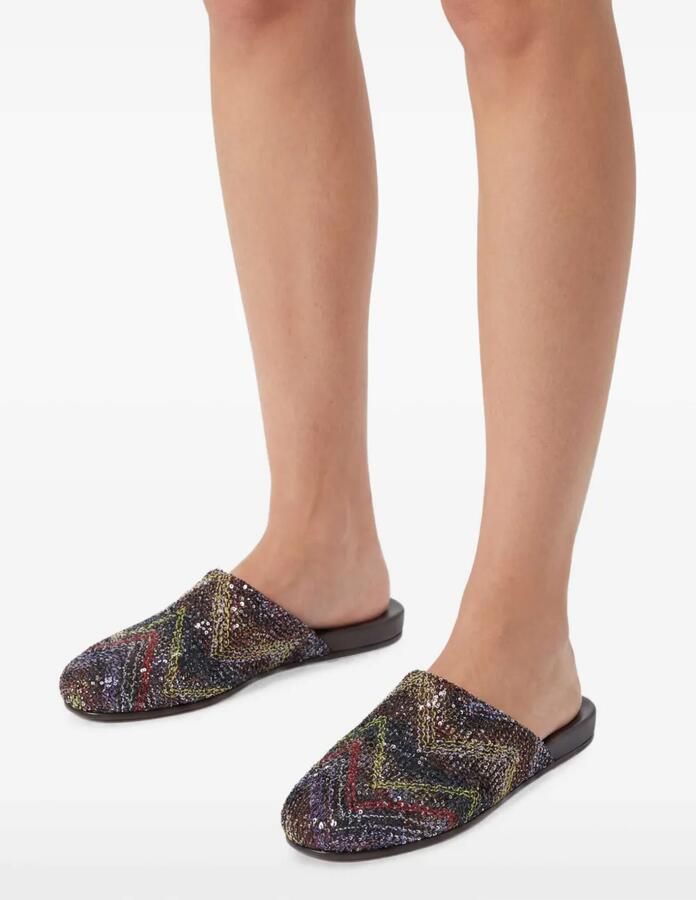 Missoni Muiltjes met pailletten Zwart - Foto 2