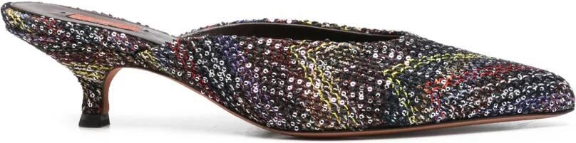 Missoni Muiltjes met puntige neus Zwart - Foto 4