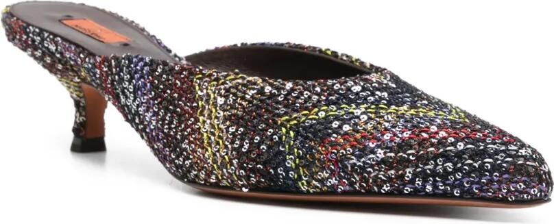 Missoni Muiltjes met puntige neus Zwart - Foto 2