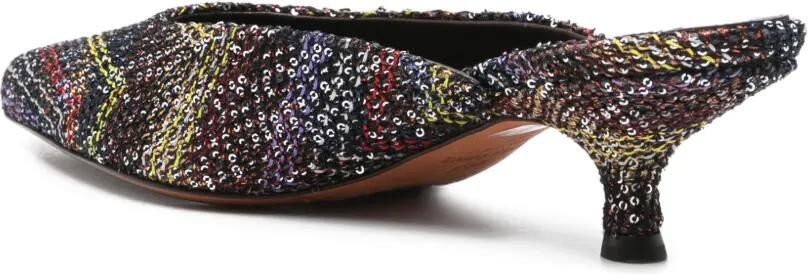 Missoni Muiltjes met puntige neus Zwart - Foto 3