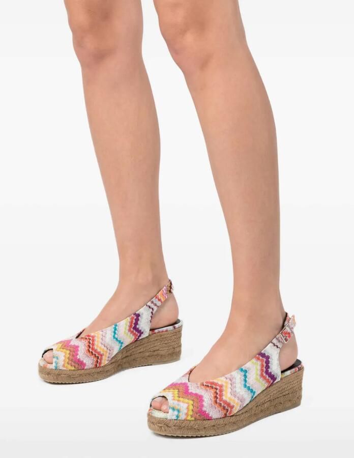 Missoni Muiltjes met zigzag-patroon Wit - Foto 2