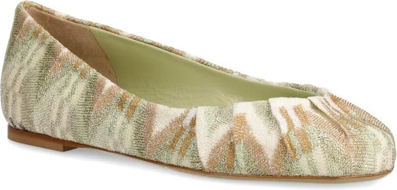 Missoni Platte schoenen met geplooid detail Groen - Foto 2