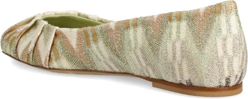 Missoni Platte schoenen met geplooid detail Groen - Foto 3
