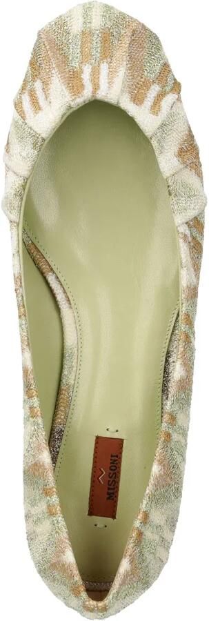Missoni Platte schoenen met geplooid detail Groen - Foto 5