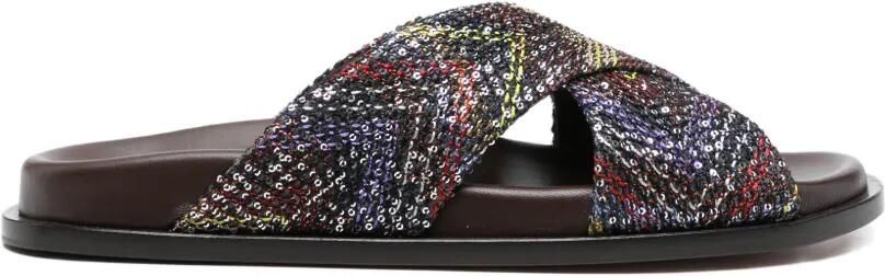 Missoni Sandalen met gekruiste bandjes Zwart