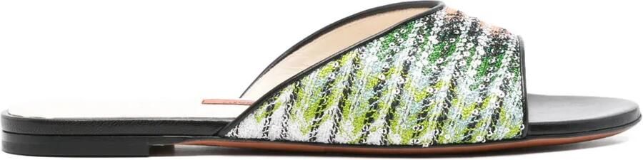 Missoni Sandalen met kleurverloop Zwart