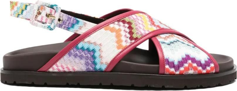 Missoni Sandalen met zigzag bandje Roze