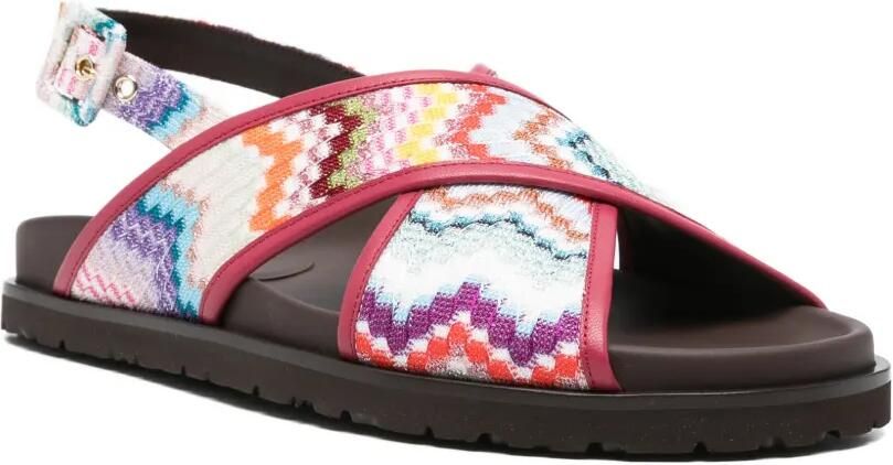 Missoni Sandalen met zigzag bandje Roze - Foto 3