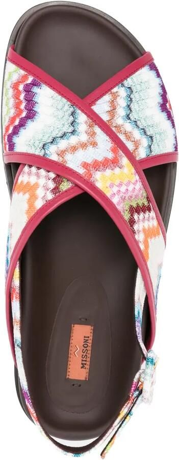 Missoni Sandalen met zigzag bandje Roze - Foto 4