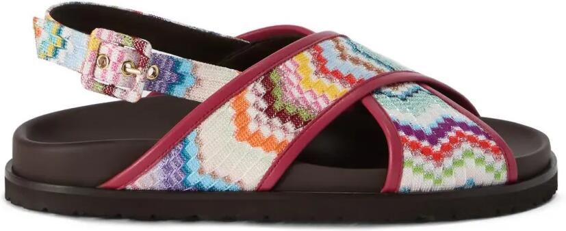 Missoni Sandalen met zigzag kruis Beige