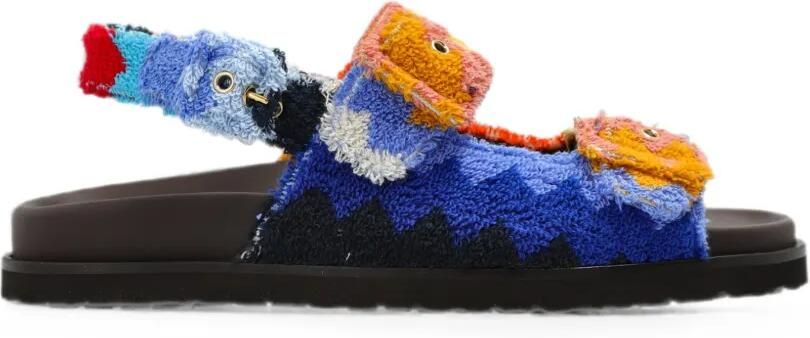 Missoni Sandalen met zigzag-patroon en gespsluiting Blauw