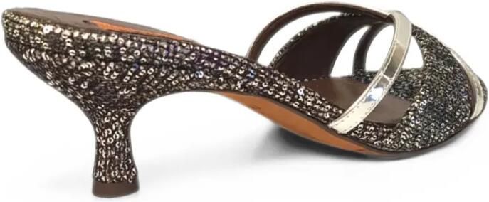 Missoni sequin-embellished crossover sandals Grijs - Foto 4