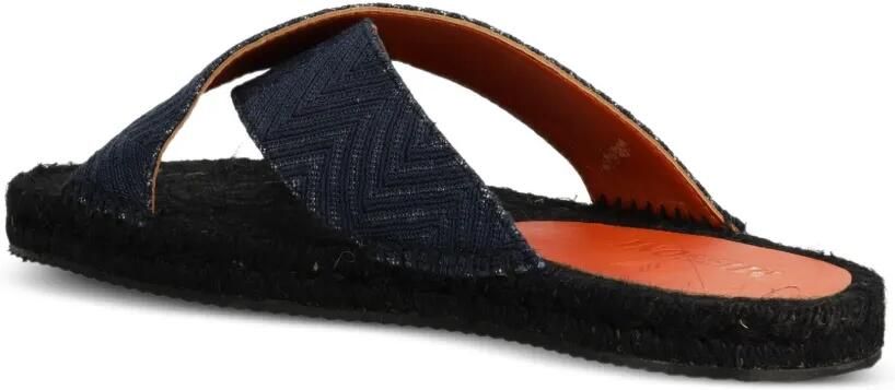 Missoni Slippers met gekruiste bandjes Blauw - Foto 3