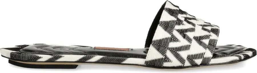 Missoni Slippers met zigzag-print Zwart