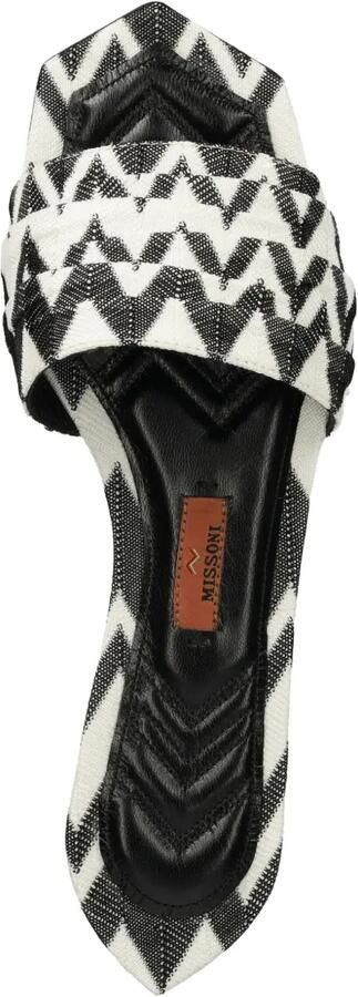 Missoni Slippers met zigzag-print Zwart - Foto 2