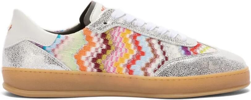 Missoni Sneakers met metallic-effect en zigzagpatroon Zilver