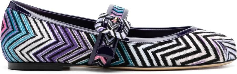 Missoni Wave ballerina's Paars